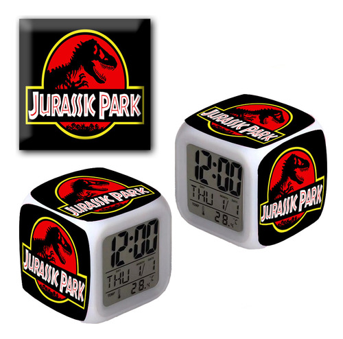 Reloj Despertador Iluminado Jurassic Park - Varios Diseños 