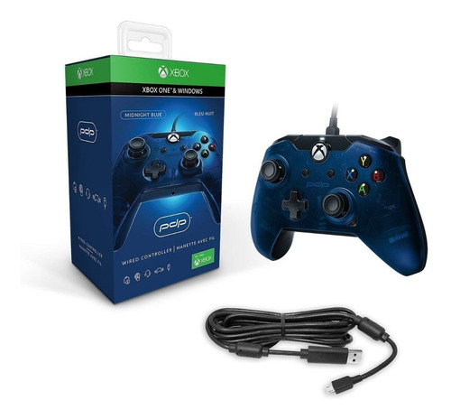 Control Wired Xbox One / Pc Original Pdp Midnight Blue : Bsg