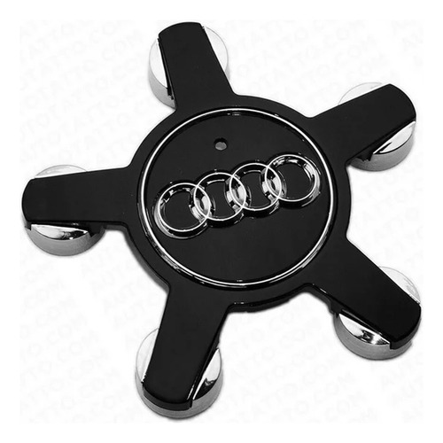 Centro Llanta Para Audi A3 A4 A5 A6 A7 55mm Negro 4f0601165n