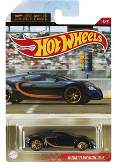 Hot Wheels 1/64 - Bugatti Veyron - Walmart 2021 Preto
