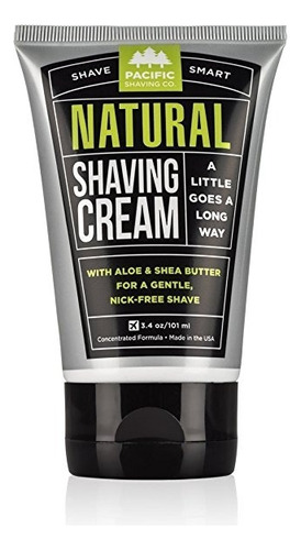 Pacífico Shaving Company Natural Crema De Afeitar, Crema De 