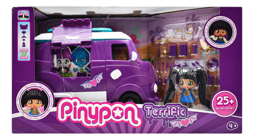 Pinypon Terrific Van Friends 25 Accesorios Violeta Famosa Cd