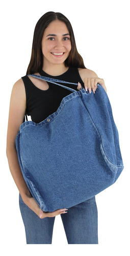 Bolso Innermotion De Mezclilla Para Mujer. Estilo 81004b Color Azul Marino