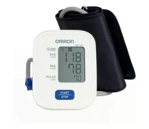 Omron Hem-6123 Wrist Blood Pressure Monitor with Large LCD Display, One-Touch Operation & 60 Memory Readings