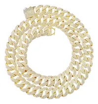Comprar Collar Cadena Cubana De Eslabones Chapada Oro - Full Ice
