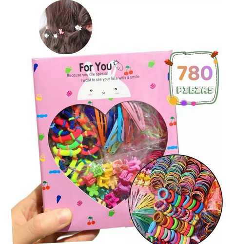 780 Pcs Mini Ligas Pelo Bandas Elásticas Para El Cabello Etc