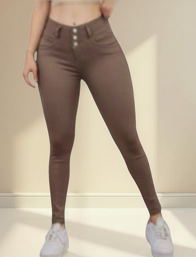 Pantalones Con 3 Botones Para Dama