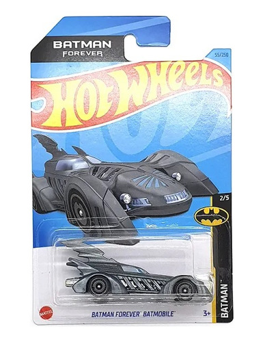 Batimovil Batman Forever Gris - Escala 1/64 Hot Wheels