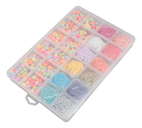 Kit Para Hacer Pulseras Diy, 2100 Unidades, Cuentas De 4 Mm