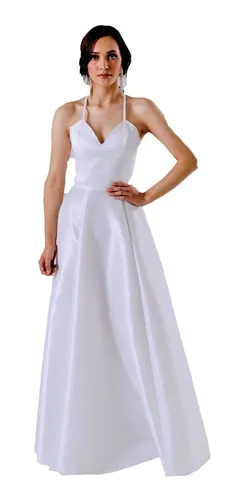 Vestidos de tafeta strech largos sale