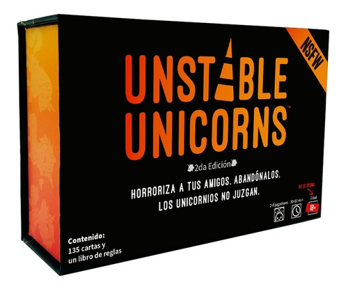 Juego De Mesa - Unstable Unicorns Nsfw