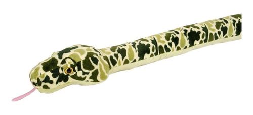 Peluche De Serpiente  Regalo Para Niños Camuflaje Verde