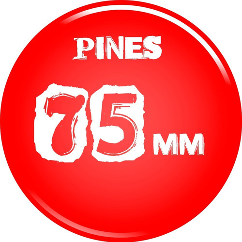 100 Pines Prendedor Personalizados De 75mm