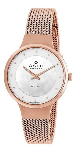 Relógio Feminino Oslo Solar Slim Ofrsssvs0001b1rx Rose