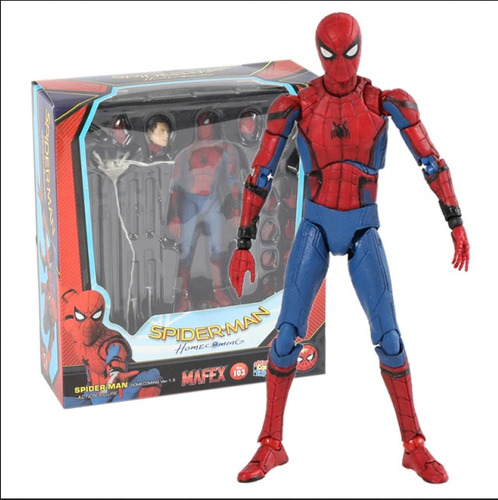 Spider Man Homecoming 103 Mafex Spiderman Figura Marvel (Usado)