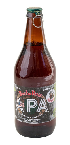 Imagen 1 de 10 de Cerveza Barba Roja Apa American Pale Ale 500ml.