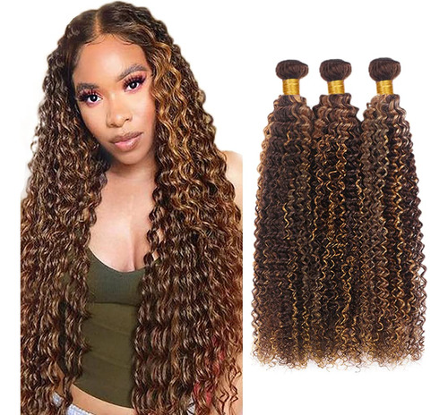 Highlight Human Hair Bundles Dark Brown Cu B0cb7khvy5_140324