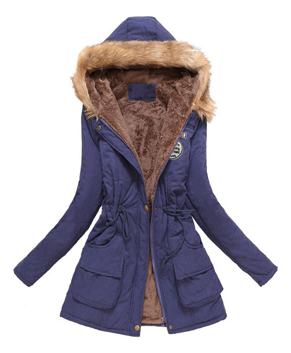 Abrigo Cálido Casual De Invierno, Chaqueta Con Capucha, Ropa