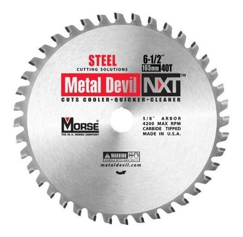 Mk Morse Csm65040nsc Diablo De Metales Nxt Circular Hoja De 