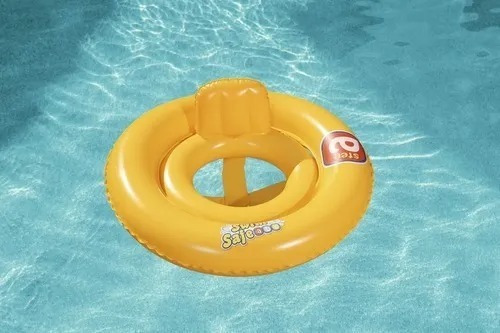 Imagen 4 de 9 de Flotador Salvavidas Inflable Doble Aro P/ Pileta Bebe 32027