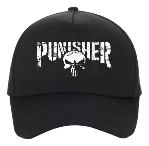 Jockey Hombre Negro Gorro Letra Punisher, Táctico Militar