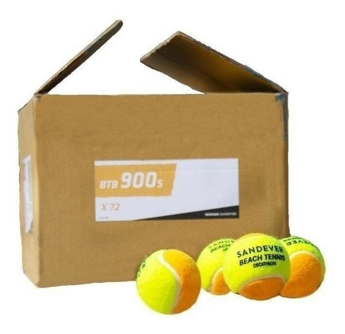 10 Bolinhas De Beach Tennis Sandever Btb 900 Amarela Enviojá