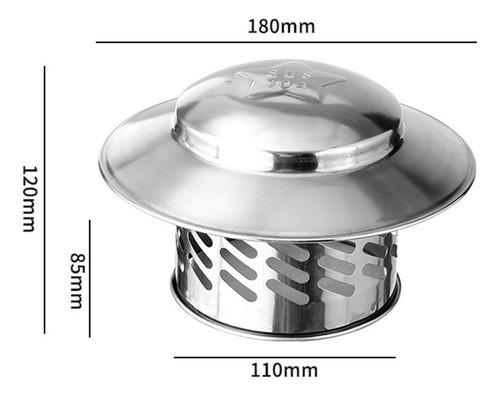 Tapa De Ventilación De Techo, Tapa De Lluvia Para 4