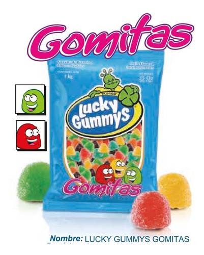 Lucky Gummys Gomitas 1kg Pandita Ricolino Vero Totis La Rosa