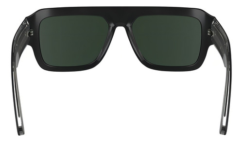 Óculos de sol unissex Calvin Klein CK24501s-5615-001 pretos com design de tonalidade sólida