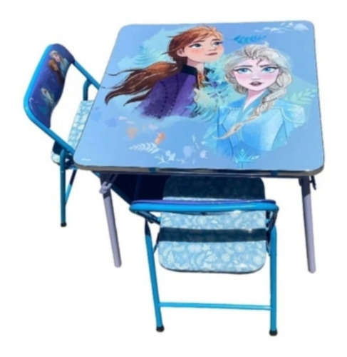 Mesa Con Dos Sillas Plegables Disney