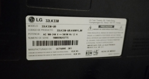Imagen 8 de 8 de Televisor LG 32 Para Reparar