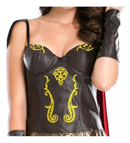 Disfraz De Gladiador Espartano De Mujer Maravilla Para Halloween