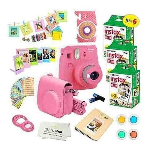 Fujifilm Instax Mini 9 Camara Instantanea Flamingo Pink W Fu