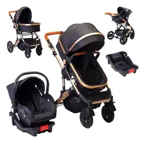 Comprar Carriola Para Bebé Starkids Galaxis Portabebé Base De Carro Color Negro Chasis Dorado