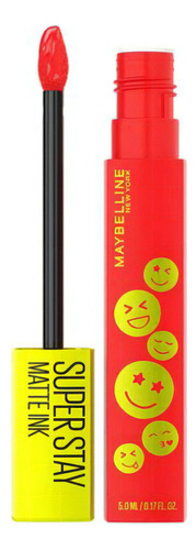 Lápiz labial Maybelline Super Stay Matte Ink de larga duración Color 445 Energizer
