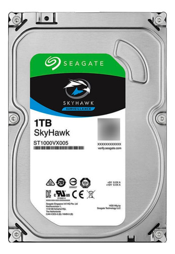 Dd Seagate 1tb 5900rpm 3gb/s Cctv/pc Ref Plateado