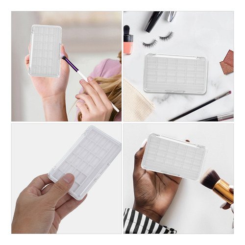 Paleta De Batons Vazia De 2 Peças: Pó De Sombra Diy De 24 Gr