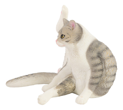 Figura De Gato Educativa, Realista, Linda Maqueta De Juguete