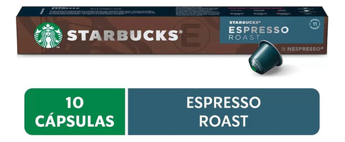 Starbucks cápsulas de café espresso roast intensidade 11 sem glúten 10 unidades 