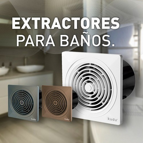 Imagen 3 de 9 de Extractor Para Cocina Baño Kudu 4 100mm Cobre