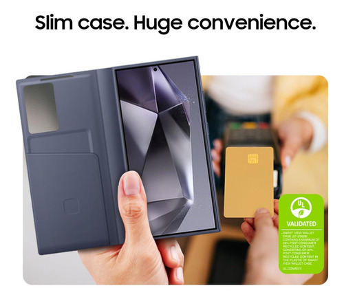 Funda Para Teléfono Samsung Galaxy S24 Ultra S-view Wallet, Protec...