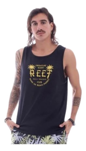 Musculosa Reef Phuket Tank Negro Hombre Envíos Todo El  País