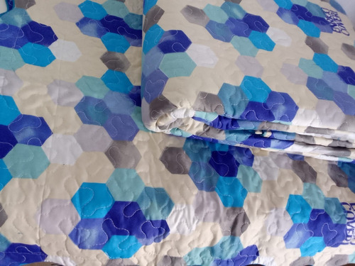 Cubrecama Quilt Cover Estampado Queen Size 2 1/2 Plazas