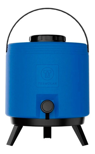 Imagem 1 de 5 de Garrafão Térmico Maxitermo C/torneira 8 Litros Azul Termolar