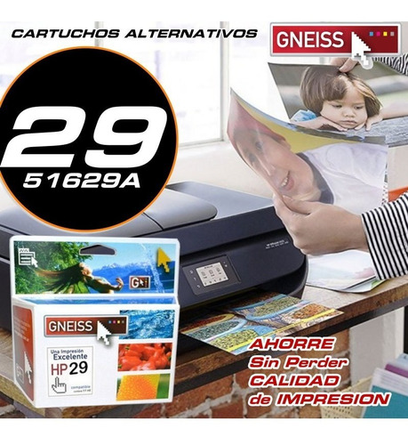 Cartucho Alternativo 51629a Negro Deskjet 690c 692c 695c 660