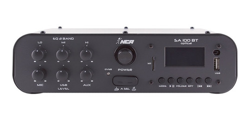 Imagem 2 de 5 de Amplificador Som Receiver Sa 100 Bluetooth Optico Tv Smart
