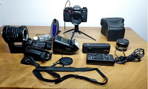 Cámara Leica R4 Con Objetivo Summicron 50mm F2 Y Accesorios