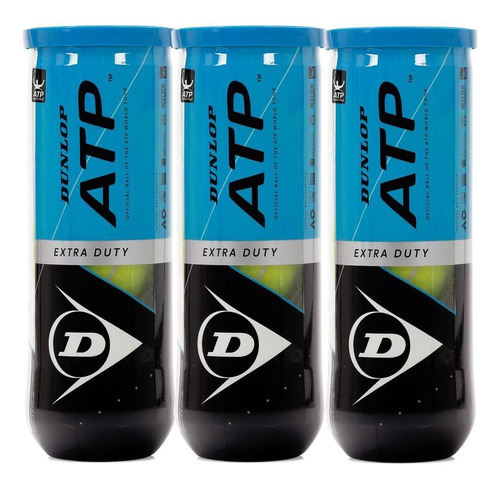 Bola De Tênis Dunlop Atp Extra Duty Pack C/3 Tubos