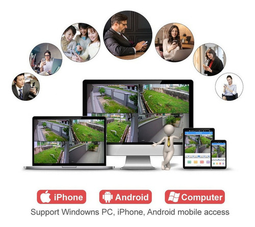 Cámara De Vigilancia Inalámbrica 1080p Ycc365plus Wifi Monit