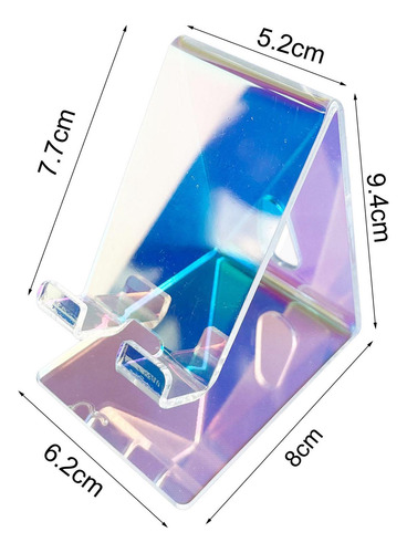 Soporte Acrílico Colorido Del Teléfono Del Tenedor Del